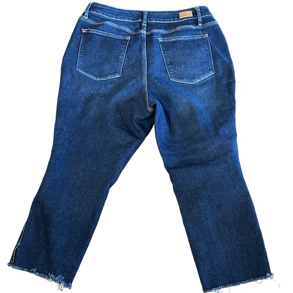 Judy Blue Ladies 16W Cropped Straight Raw edge Hems Jeans - Picture 2 of 8